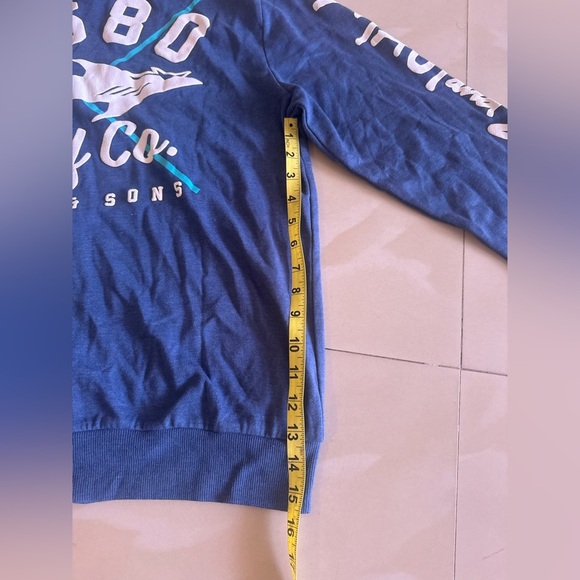 Maui And Sons Blue Hoodie Adult Sz M Florida 1980 spring lightweight pocket - Picture 7 of 16